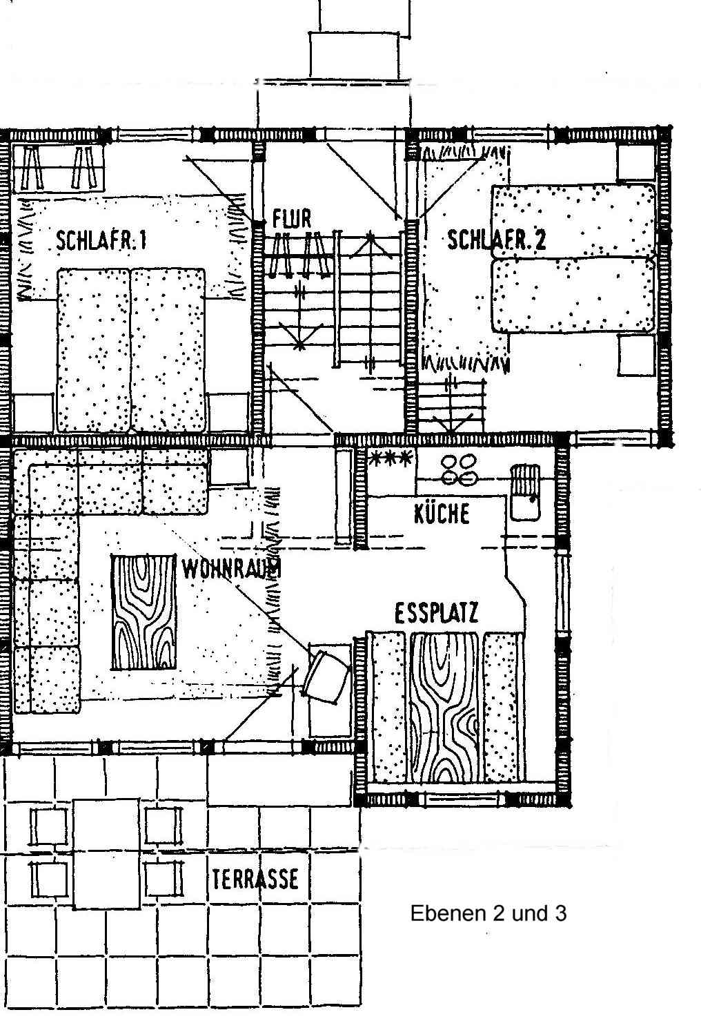 Grundriss EG und OG  Haustyp Sioux